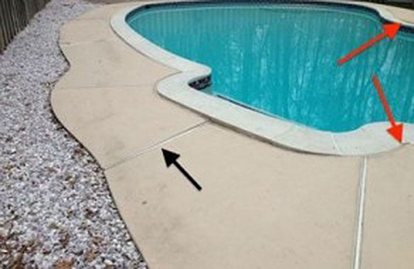 Pool Deck Sinking and Lifting
