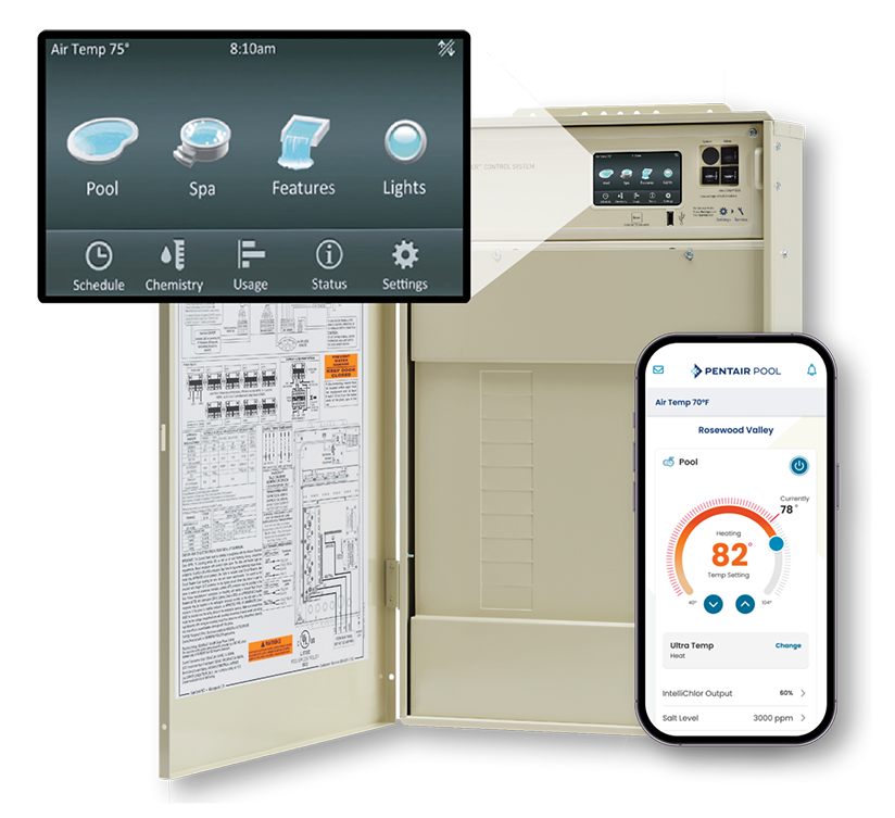 Pentair IntelliCenter - Pool Control Panel Pentair IntelliCenter Pool Control System