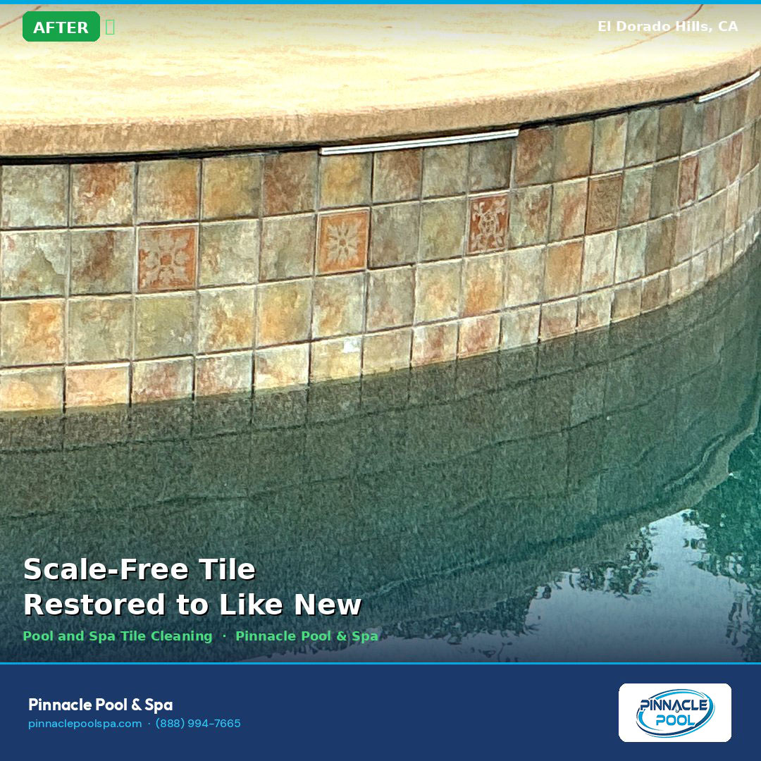 After — scale-free tile restored to like new, El Dorado Hills CA
